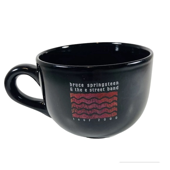 Other - BRUCE SPRINGSTEEN & THE E STREET BAND black souvenir coffee mug from 2000 tour
